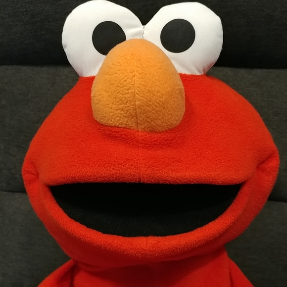 Vintage Elmo Jumbo Plush Sesame Street 31" Tall Soft Plush Eyes Stuffed Animal - Picture 3 of 15